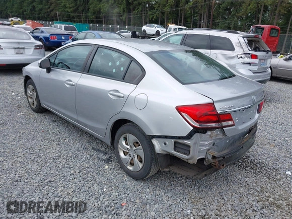 2015 Honda Civic LX with VIN 19XFB2F52FE227385, listed as a IAAI auction lot 42604820 with 51,354 mi miles and . Bid and sale history available at DreamBid. Image 3.