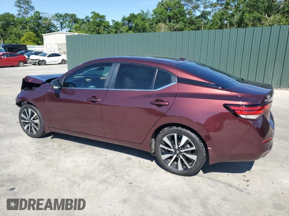 2024 Nissan Sentra SV with VIN 3N1AB8CV1RY382632, listed as a Copart auction lot 55803925 with 14,721 mi miles and Salvage title. Bid and sale history available at DreamBid. Image 2.