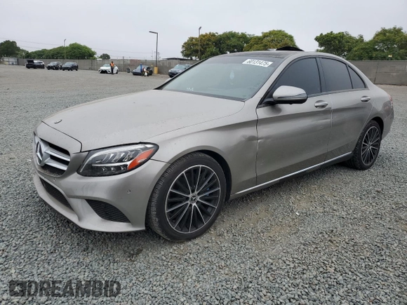2020 Mercedes-Benz C 300 with VIN WDDWF8DBXLR531683, listed as a Copart auction lot 60131475 with 64,797 mi miles and Salvage title. Bid and sale history available at DreamBid. Image 1.