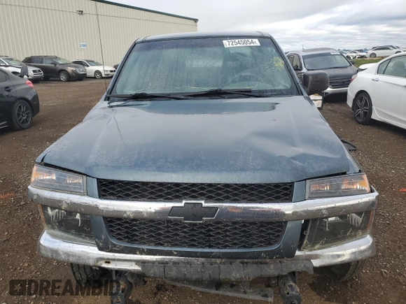 2007 Chevrolet Colorado Work Truck with VIN 1GCDT19EX78182105, listed as a Copart auction lot 72545054 with 185,672 mi miles and Non Repairable. Bid and sale history available at carsss.com. Image 5.
