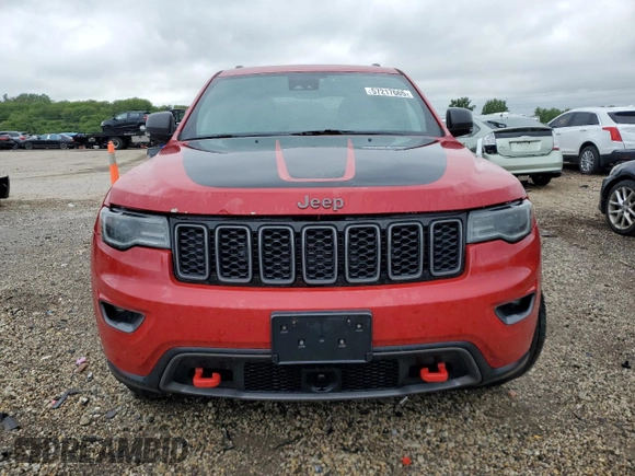 2017 Jeep Grand Cherokee Trailhawk with VIN 1C4RJFLG4HC932891, listed as a Copart auction lot 57217665 with 188,510 mi miles and Salvage title. Bid and sale history available at DreamBid. Image 5.