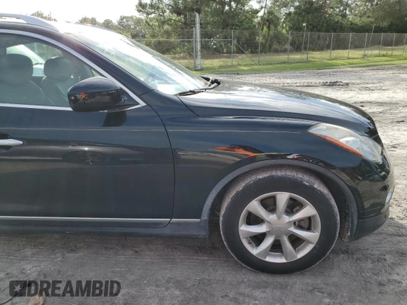 2008 Infiniti EX Journey with VIN JNKAJ09E68M300418, listed as a Copart auction lot 77326494 with 71,183 mi miles and Salvage Title. Bid and sale history available at DreamBid. Image 12.