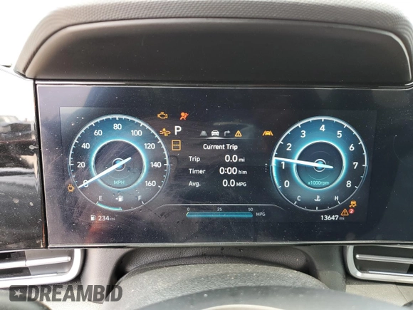 2024 Hyundai Elantra Limited with VIN KMHLP4DG8RU818133, listed as a Copart auction lot 54598175 with 13,647 mi miles and Salvage Title. Bid and sale history available at DreamBid. Image 9.