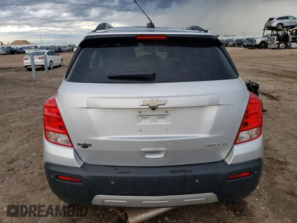 2016 Chevrolet Trax LT with VIN 3GNCJLSB0GL275981, listed as a Copart auction lot 52654704 with Not Provided miles and Salvage Title. Bid and sale history available at DreamBid. Image 6.
