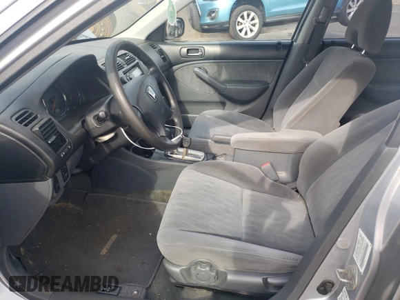 2003 Honda Civic LX with VIN 2HGES16523H507573, listed as a Copart auction lot 54683775 with 204,165 mi miles and Salvage Title. Bid and sale history available at DreamBid. Image 7.