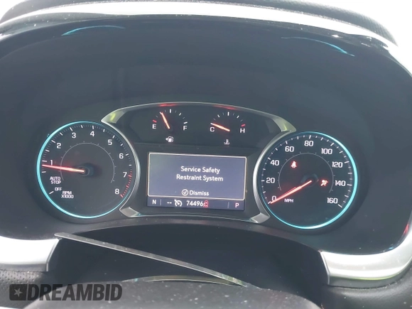2020 Chevrolet Traverse Premier with VIN 1GNEVKKW4LJ284338, listed as a IAAI auction lot 41912758 with 74,496 mi miles and . Bid and sale history available at DreamBid. Image 7.