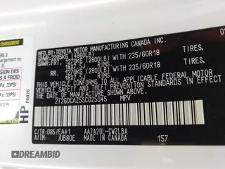 2025 Lexus NX 250 Premium with VIN 2T2GDCAZ5SC025045, listed as a IAAI auction lot 42577944 with Not provided miles and . Bid and sale history available at DreamBid. Image 9.