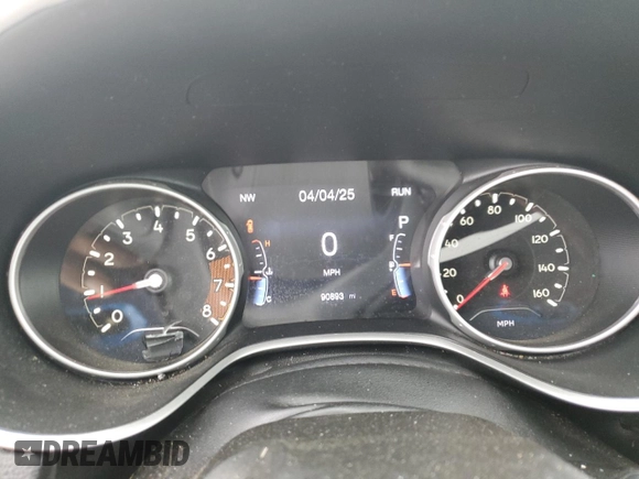 2020 Jeep Compass Limited with VIN 3C4NJCCB8LT150706, listed as a Copart auction lot 51294675 with 90,893 mi miles and Clean title. Bid and sale history available at DreamBid. Image 9.