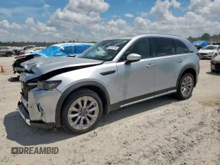 2024 Mazda CX-90 Premium with VIN JM3KKDHD7R1182165, listed as a Copart auction lot 65163145 with 9,167 mi miles and Non repairable. Bid and sale history available at DreamBid. Image 1.