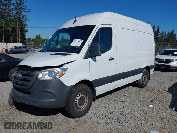 2023 Mercedes-Benz Sprinter Cargo with VIN W1Y4KBHY4PT139571, listed as a IAAI auction lot 42137852 with 13,304 mi miles. Bid and sale history available at carsss.com. Image 16.