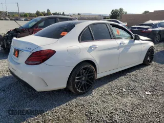 2018 Mercedes-Benz C 43 AMG with VIN 55SWF6EB0JU257229, listed as a Copart auction lot 68947254 with 116,622 mi miles and Non Repairable. Bid and sale history available at carsss.com. Image 3.
