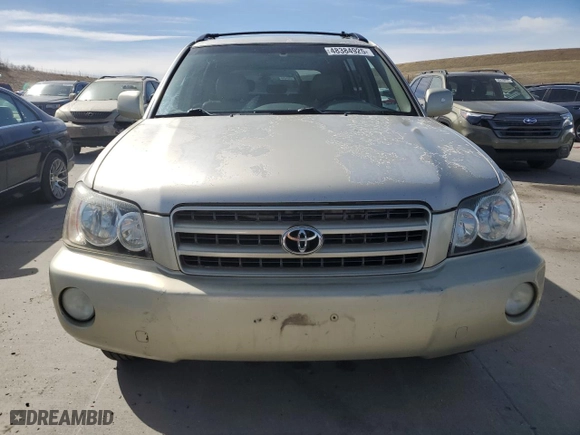2003 Toyota Highlander with VIN JTEHF21A130099710, listed as a Copart auction lot 48384925 with 252,167 mi miles and Clean Title. Bid and sale history available at carsss.com. Image 5.