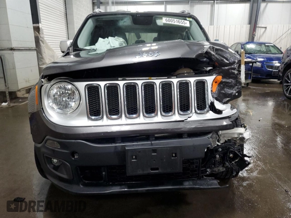 2016 Jeep Renegade Limited с VIN ZACCJBDT6GPC50163, выставлен на аукционе Copart как лот 60051655 с пробегом 81 189 миль миль и Списание • Salvage title. История ставок и продаж доступна на DreamBid. Изображение 5.