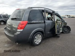 2006 Nissan Quest SL with VIN 5N1BV28U36N123246, listed as a Copart auction lot 82884794 with 0 mi miles and Salvage Title. Bid and sale history available at carsss.com. Image 3.