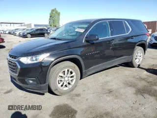 2020 Chevrolet Traverse LS with VIN 1GNERFKW1LJ142279, listed as a Copart auction lot 66882814 with 91,958 mi miles and Salvage Title. Bid and sale history available at carsss.com. Image 1.