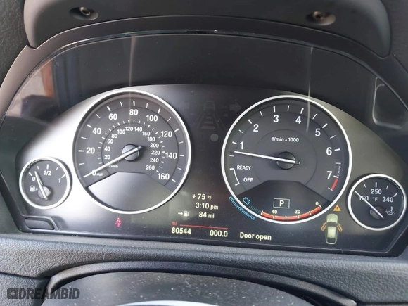 2014 BMW 3 Series Gran Turismo 328i xDrive with VIN WBA3X5C58ED556096, listed as a IAAI auction lot 40979072 with 80,544 mi miles. Bid and sale history available at carsss.com. Image 7.