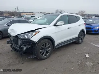 2017 Hyundai Santa Fe Sport 2.0T Ultimate with VIN 5XYZWDLA2HG477455, listed as a IAAI auction lot 41541008 with 1 mi miles. Bid and sale history available at carsss.com. Image 16.