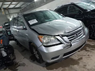 2010 Honda Odyssey EX with VIN 5FNRL3H49AB075855, listed as a IAAI auction lot 41748075 with 163,521 mi miles. Bid and sale history available at carsss.com. Image 1.