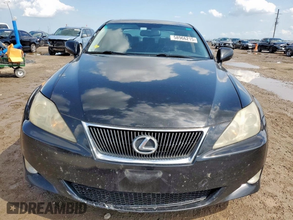 2006 Lexus IS 250 z VIN JTHBK262562003446, wystawiony jako Copart lot #58966215 z przebiegiem 234 455 mil mil oraz Szkoda całkowita • Salvage title. Historia ofert i sprzedaży dostępna na DreamBid. Obrazek 5.