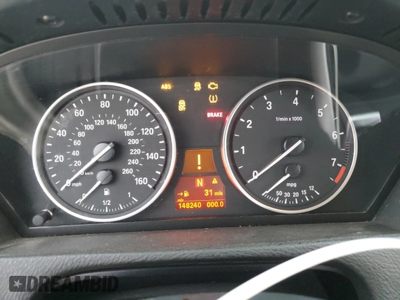 2012 BMW X5 35i with VIN 5UXZV4C59CL763577, listed as a Copart auction lot 62496155 with 148,240 mi miles and Clean title. Bid and sale history available at DreamBid. Image 9.