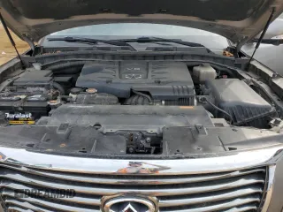 2011 Infiniti QX56 7-passenger with VIN JN8AZ2NE9B9005517, listed as a Copart auction lot 44799925 with 150,030 mi miles and Salvage Title. Bid and sale history available at carsss.com. Image 14.