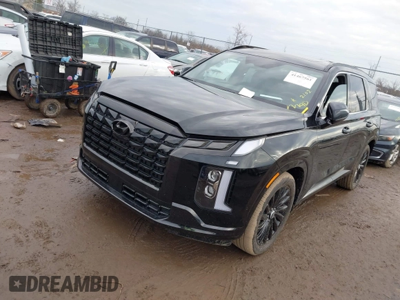 2024 Hyundai Palisade Calligraphy z VIN KM8R7DGE5RU804260, wystawiony jako IAAI lot #41467561 z przebiegiem 2 102 mil mil oraz . Historia ofert i sprzedaży dostępna na DreamBid. Obrazek 18.
