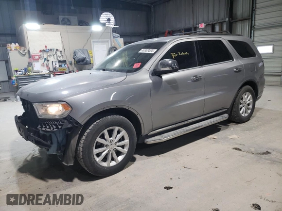 2014 Dodge Durango SXT with VIN 1C4RDHAG3EC972350, listed as a Copart auction lot 49389595 with 187,840 mi miles and Salvage Title. Bid and sale history available at carsss.com. Image 1.