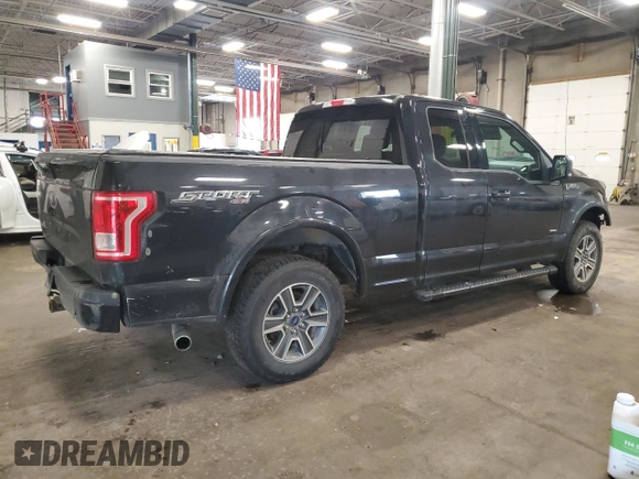 2015 Ford F-150 XLT with VIN 1FTEX1EP7FKF05432, listed as a Copart auction lot 60664805 with 165,509 mi miles and Salvage title. Bid and sale history available at DreamBid. Image 3.