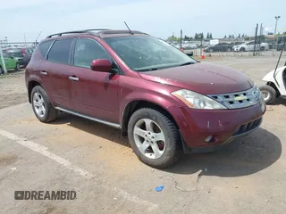 2005 Nissan Murano SL with VIN JN8AZ08WX5W435121, listed as a IAAI auction lot 42115918 with 265,585 mi miles and . Bid and sale history available at DreamBid. Image 1.