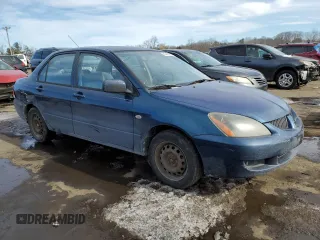 2005 Mitsubishi Lancer ES with VIN JA3AJ26E65U025256, listed as a Copart auction lot 45463085 with 194,144 mi miles and Salvage Title. Bid and sale history available at carsss.com. Image 4.