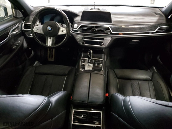 2021 BMW 7 Series 750i xDrive with VIN WBA7U2C09MCF59416, listed as a Copart auction lot 78019914 with 0 mi miles and Salvage Title. Bid and sale history available at carsss.com. Image 8.