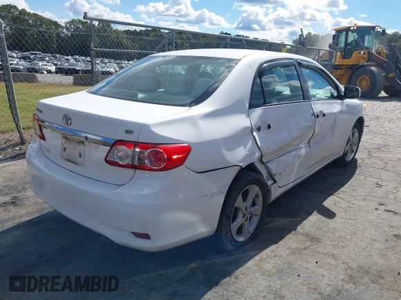 2011 Toyota Corolla L with VIN 2T1BU4EE6BC640408, listed as a IAAI auction lot 40565528 with 134,656 mi miles. Bid and sale history available at carsss.com. Image 4.
