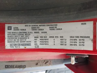 2006 Hummer H3 with VIN 5GTDN136168309603, listed as a IAAI auction lot 42156364 with 1 mi miles. Bid and sale history available at carsss.com. Image 9.