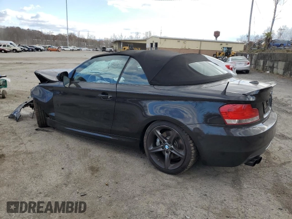 2011 BMW 1 Series 135i with VIN WBAUN7C50BVM24185, listed as a Copart auction lot 79507574 with Not provided miles and Salvage title. Bid and sale history available at DreamBid. Image 2.