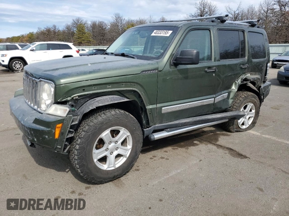 2008 Jeep Liberty Limited with VIN 1J8GN58K18W148016, listed as a Copart auction lot 65309455 with 176,843 mi miles and Non repairable. Bid and sale history available at DreamBid. Image 1.