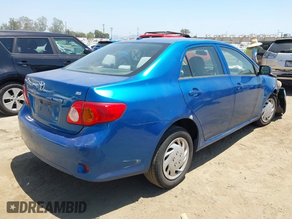 2009 Toyota Corolla with VIN 1NXBU40E39Z073140, listed as a IAAI auction lot 42554988 with 322,083 mi miles and . Bid and sale history available at DreamBid. Image 4.