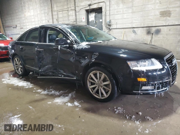 2009 Audi A6 Prestige with VIN WAUWG74FX9N040919, listed as a Copart auction lot 44317675 with 190,178 mi miles and Salvage title. Bid and sale history available at DreamBid. Image 4.