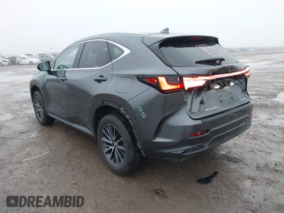 2023 Lexus NX with VIN 2T2GDCAZ3PC005691, listed as a IAAI auction lot 41466962 with 26,289 mi miles. Bid and sale history available at carsss.com. Image 3.