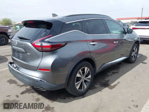 2021 Nissan Murano SV z VIN 5N1AZ2BJ2MC120510, wystawiony jako IAAI lot #41721556 z przebiegiem 75 456 mil mil oraz . Historia ofert i sprzedaży dostępna na DreamBid. Obrazek 4.