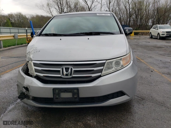 2011 Honda Odyssey EX-L with VIN 5FNRL5H62BB098148, listed as a Copart auction lot 50971955 with 257,103 mi miles and Salvage Title. Bid and sale history available at carsss.com. Image 5.