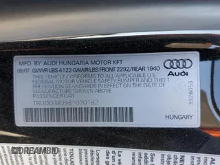2008 Audi TT 3.2L with VIN TRUDD38J981020182, listed as a Copart auction lot 88933485 with 129,736 mi miles and Salvage Title. Bid and sale history available at carsss.com. Image 13.