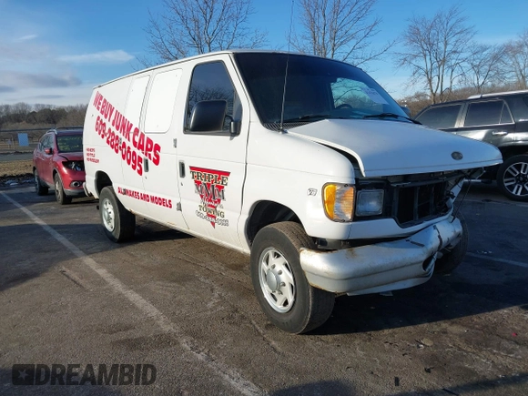2000 Ford Econoline Cargo Commercial with VIN 1FTNE24L7YHB21192, listed as a IAAI auction lot 41470470 with 132,688 mi miles and . Bid and sale history available at carsss.com. Image 1.