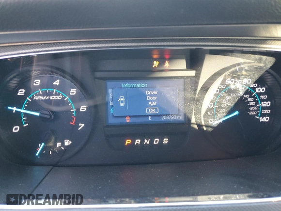 2015 Ford Taurus SE with VIN 1FAHP2D81FG127498, listed as a Copart auction lot 41496845 with 208,790 mi miles and Salvage Title. Bid and sale history available at DreamBid. Image 9.