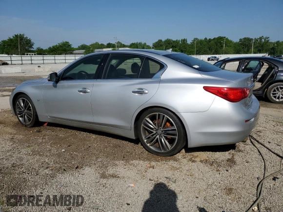 2014 Infiniti Q50 Premium with VIN JN1BV7AP4EM692488, listed as a Copart auction lot 52278185 with Not provided miles and Non repairable. Bid and sale history available at DreamBid. Image 2.