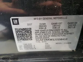 2018 Buick Enclave Essence with VIN 5GAEVAKW1JJ158410, listed as a Copart auction lot 49823305 with 92,752 mi miles and Salvage Title. Bid and sale history available at carsss.com. Image 15.
