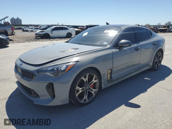 2019 Kia Stinger GT1 with VIN KNAE45LCXK6066467, listed as a Copart auction lot 87262144 with 106,033 mi miles and Clean Title. Bid and sale history available at DreamBid. Image 1.