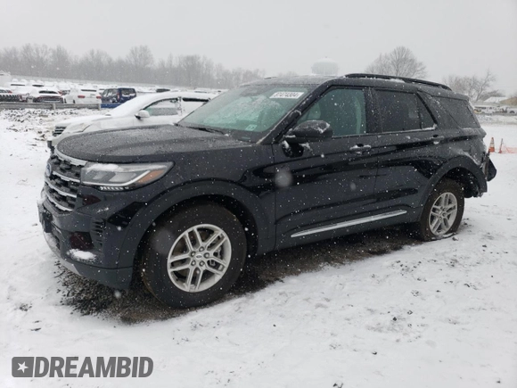 2025 Ford Explorer Active with VIN 1FMUK8DH4SGA45782, listed as a Copart auction lot 87474304 with 1,341 mi miles and Salvage Title. Bid and sale history available at carsss.com. Image 1.
