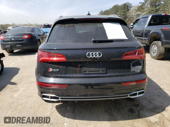 2020 Audi SQ5 Premium Plus with VIN WA1B4AFYXL2037124, listed as a Copart auction lot 45474703 with 17,609 mi miles. Bid and sale history available at carsss.com. Image 6.