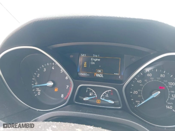 2016 Ford Focus SE with VIN 1FADP3F21GL280467, listed as a IAAI auction lot 41771628 with 135,660 mi miles. Bid and sale history available at carsss.com. Image 7.