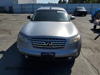 2005 Infiniti FX z VIN JNRAS08U65X107803, wystawiony jako Copart lot #59174535 z przebiegiem 175 089 mil mil oraz Czysty tytuł • Clean title. Historia ofert i sprzedaży dostępna na DreamBid. Obrazek 5.